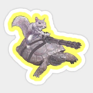 Swag Squirrel Gamer military humor Sticker